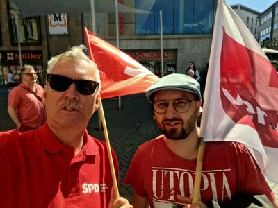 SPD Genossen am 1. Mai aus Schwaigern.
